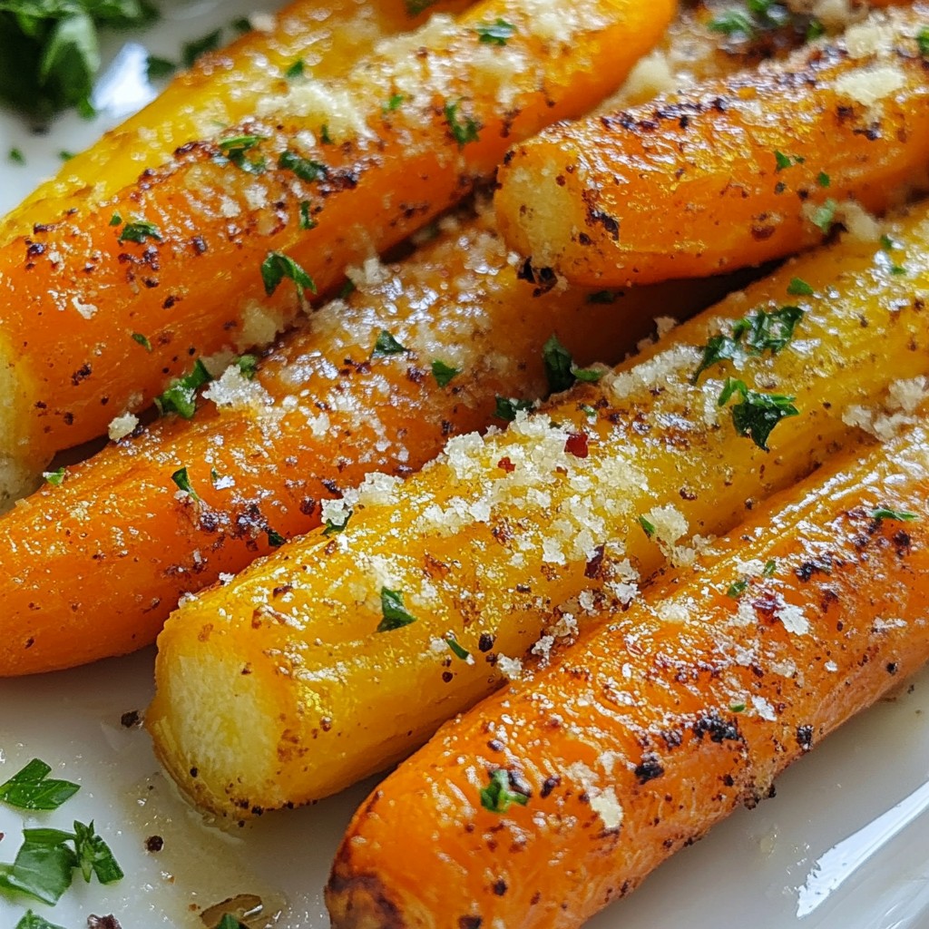 Crispy Sheet Pan Garlic Parmesan Carrots Delight