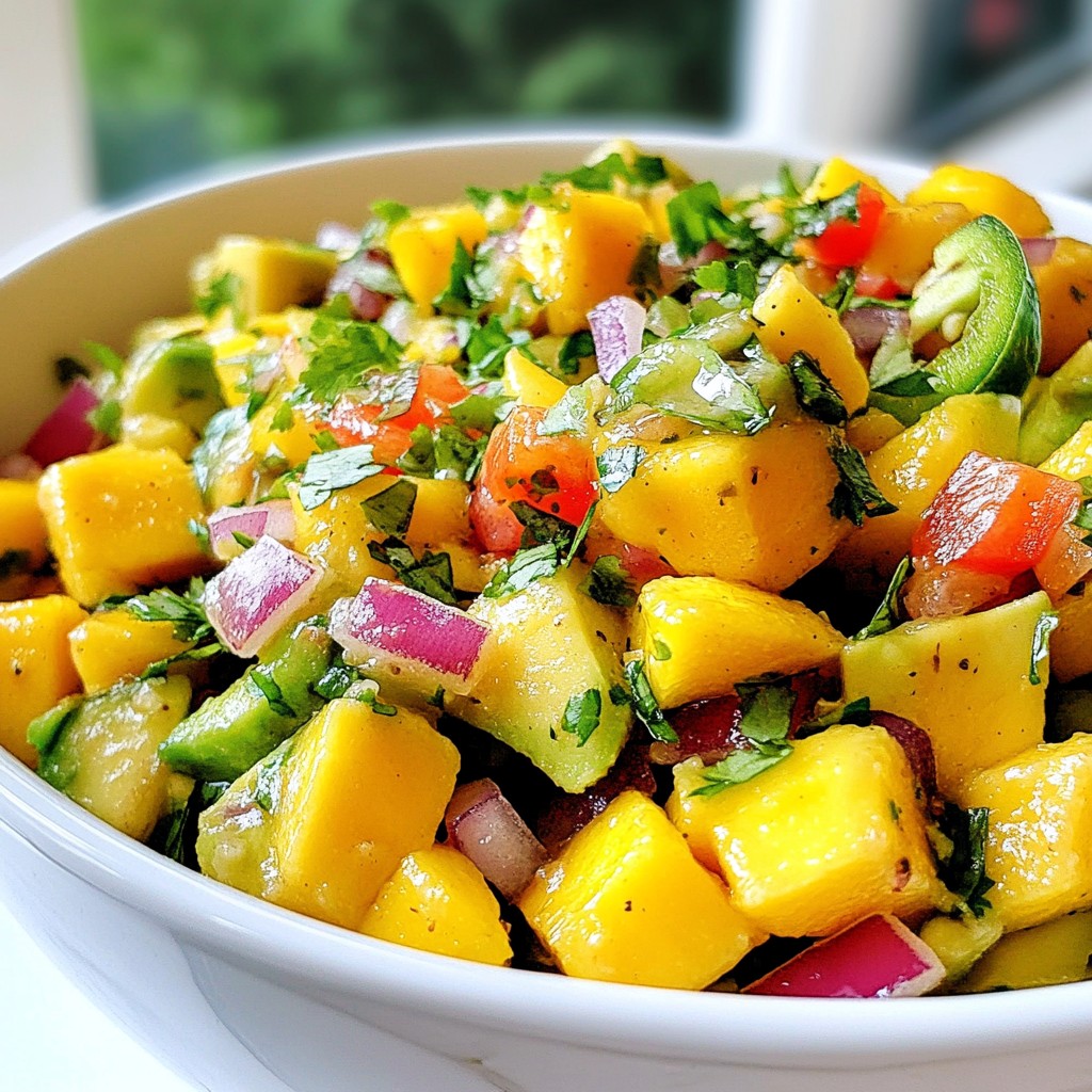 Mango Avocado Salsa Fresh and Flavorful Dip Recipe