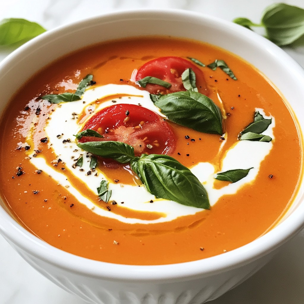Instant Pot Tomato Basil Soup Creamy and Simple Dish