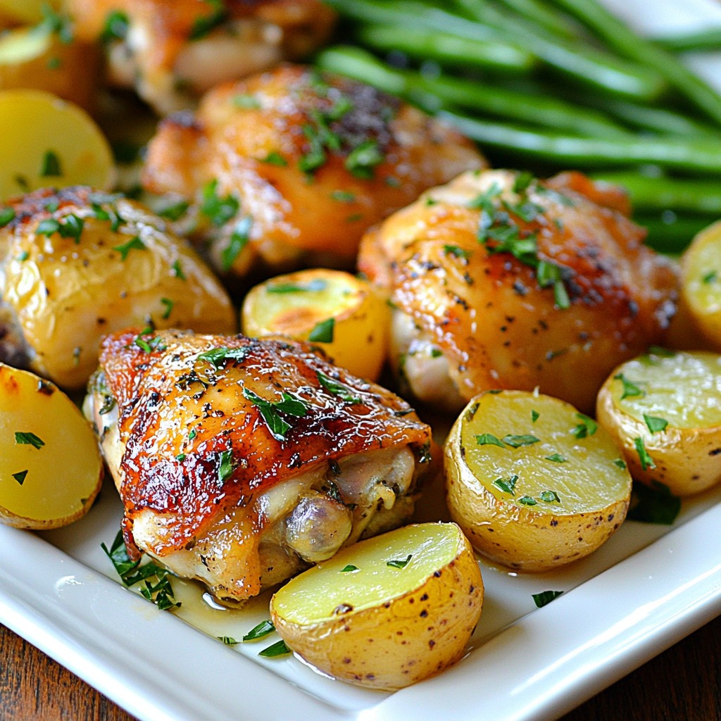 Zesty Sheet Pan Lemon Herb Chicken Thighs Delight