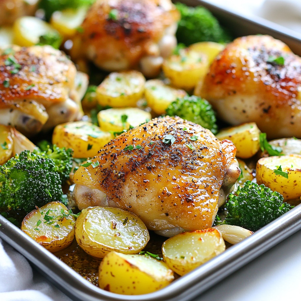 Easy Sheet Pan Roasted Garlic Chicken Meal Prep Recipe