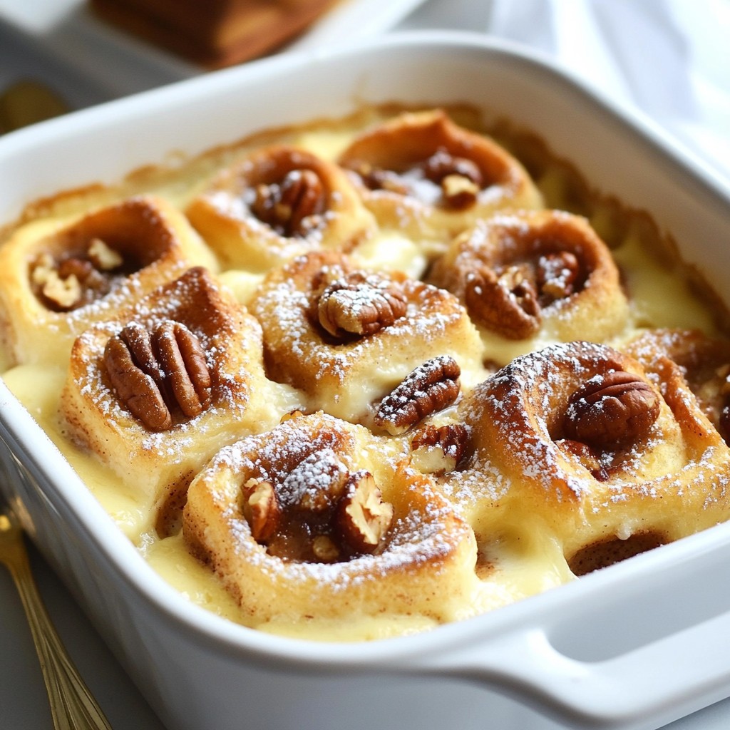 Cinnamon Roll Bread Pudding Delightful and Easy Recipe