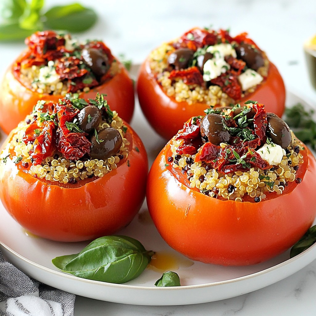 Mediterranean Stuffed Tomatoes Flavorful and Easy Dish