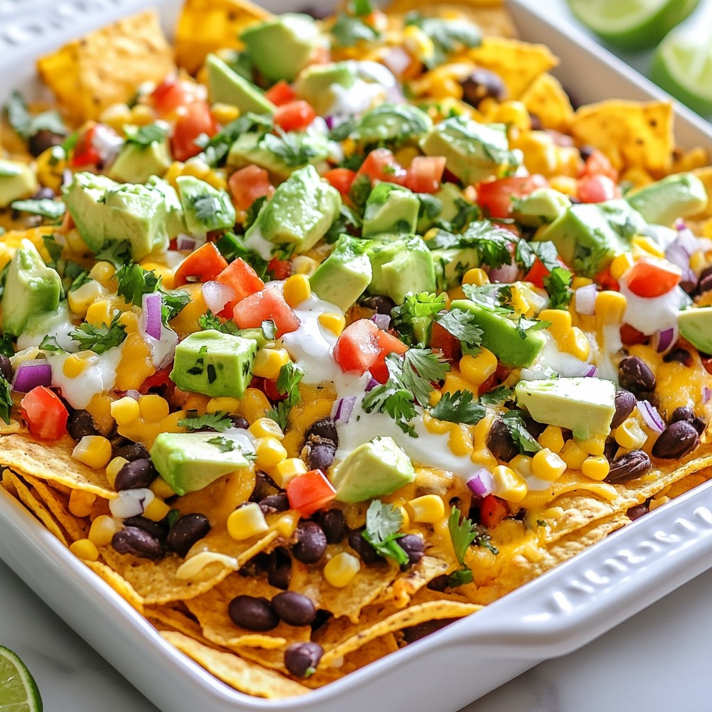 Loaded Veggie Sheet Pan Nachos Flavorful and Filling