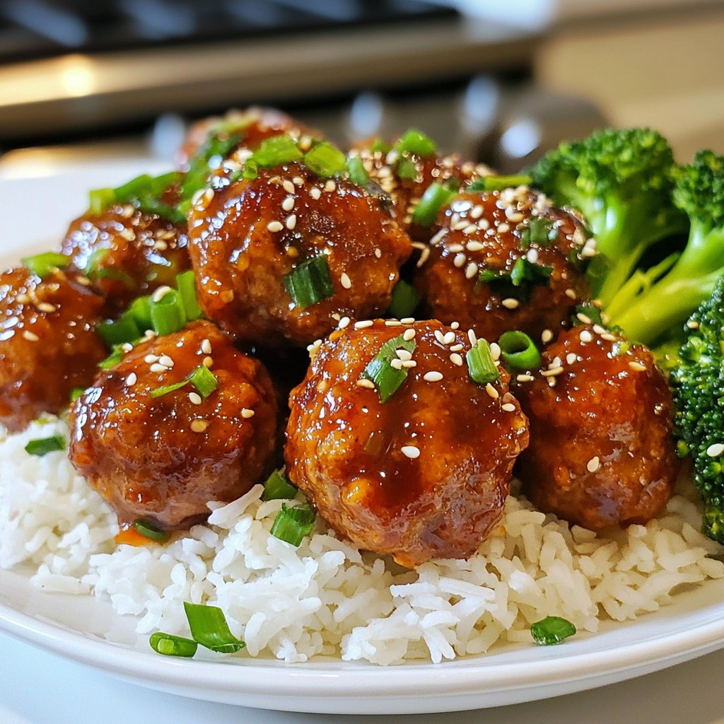 Teriyaki Turkey Meatballs Juicy and Flavorful Delight
