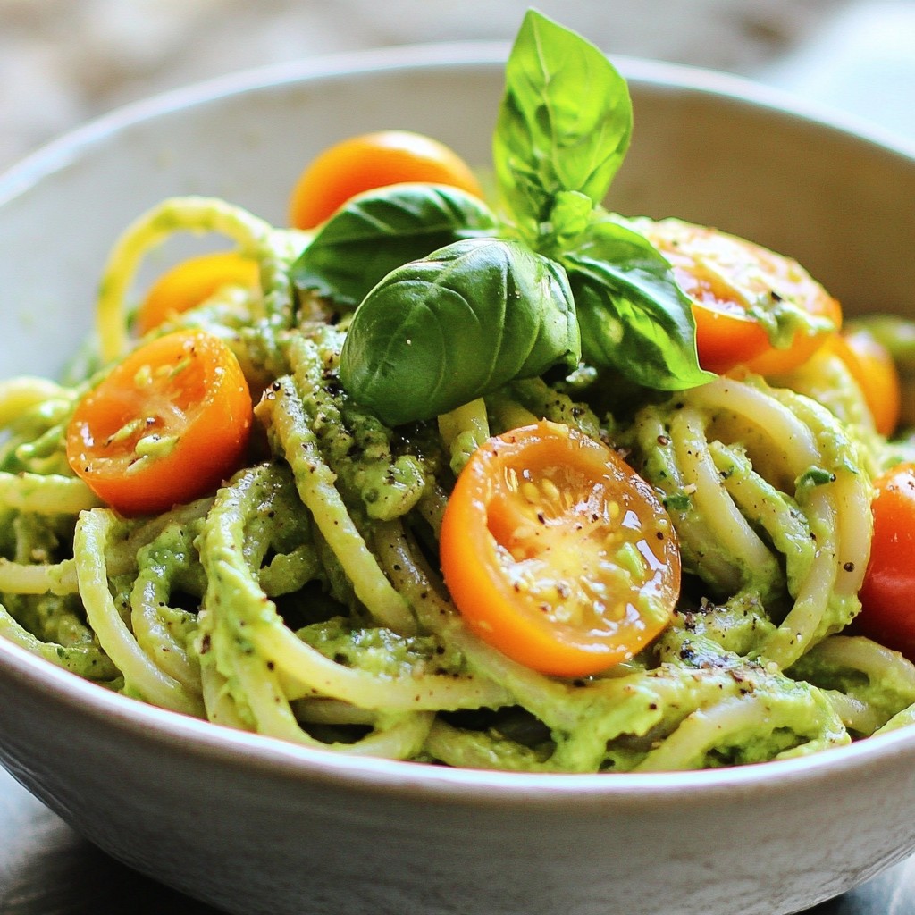 Creamy Avocado Pasta Quick and Easy Recipe
