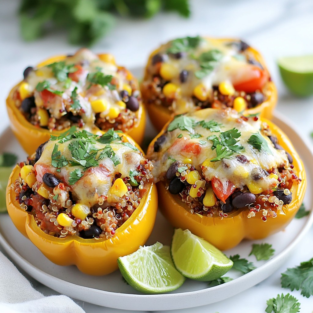 Quinoa Stuffed Bell Peppers Flavorful and Nutritious Dish