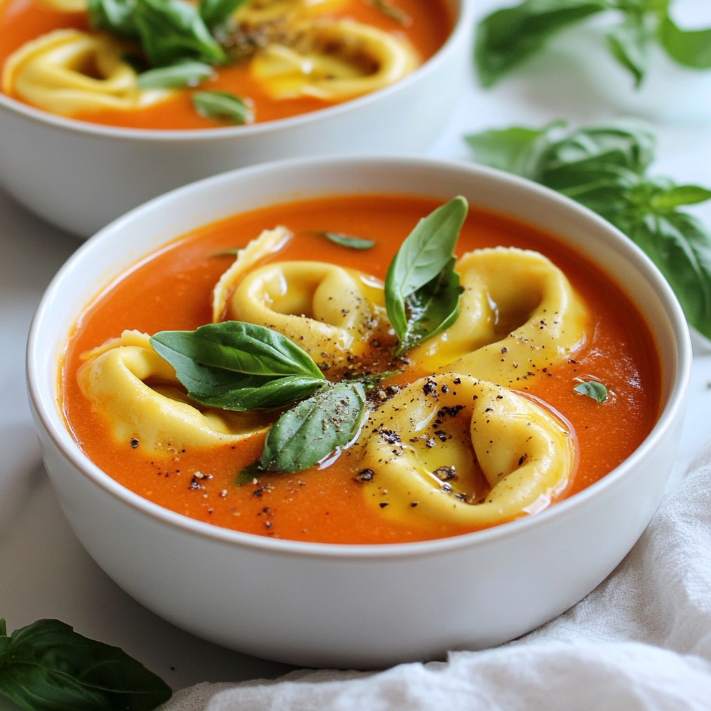 Creamy Tomato Tortellini Soup Delightful and Easy Recipe