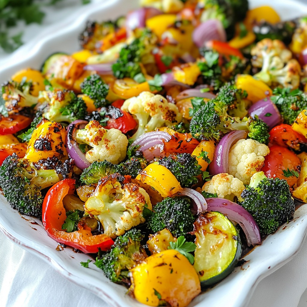 Crispy Sheet Pan Balsamic Glazed Vegetables Delight