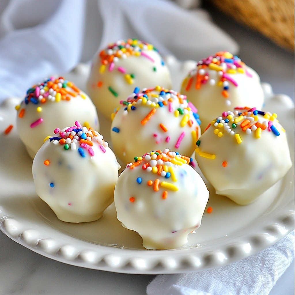 No Bake Birthday Cake Truffles Easy and Fun Treat