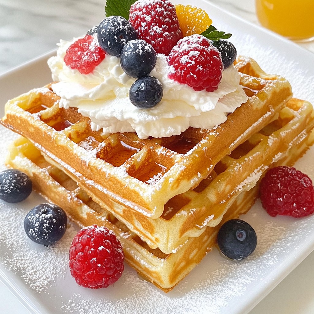 Classic Vanilla Waffles Delightfully Easy Recipe