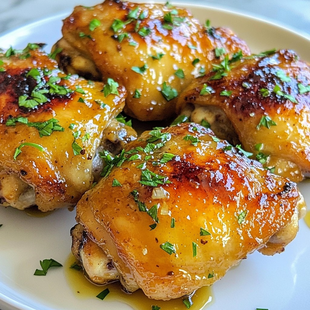 Honey Mustard Chicken Thighs Juicy and Flavorful Dish