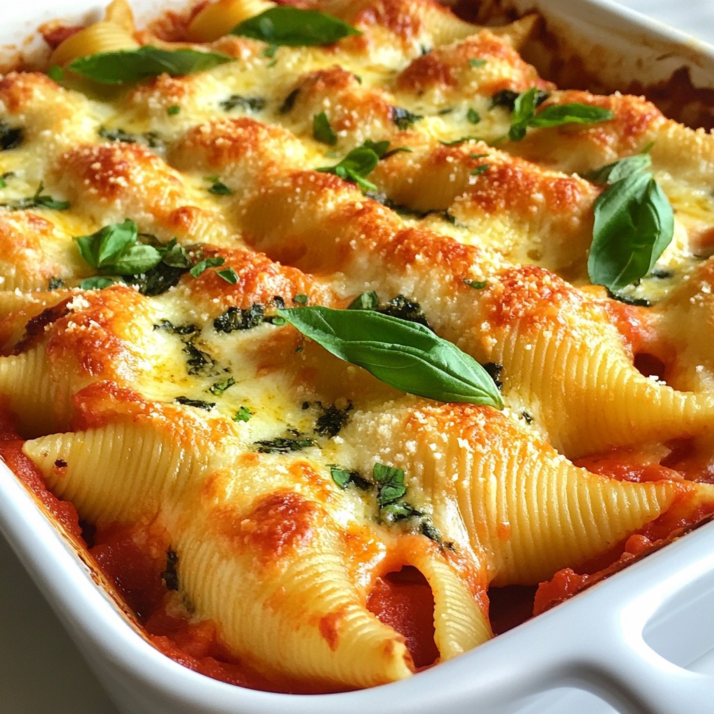 Creamy One-Skillet Spinach Ricotta Shells Delight