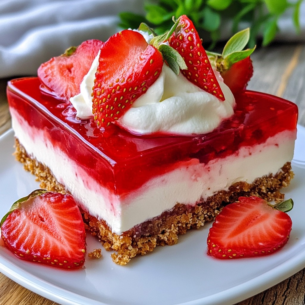 Strawberry Pretzel Salad Bars Delightful and Easy Recipe