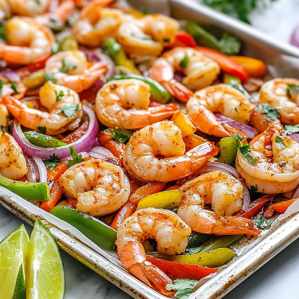 Sheet Pan Shrimp Fajitas Quick and Flavorful Meal