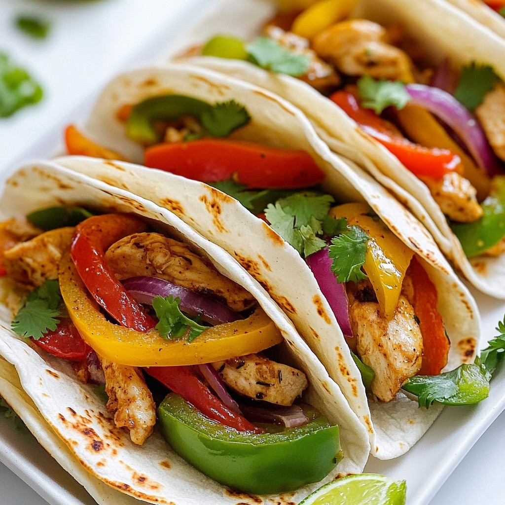 Zesty One-Skillet Lime Chicken Fajitas Quick Treat