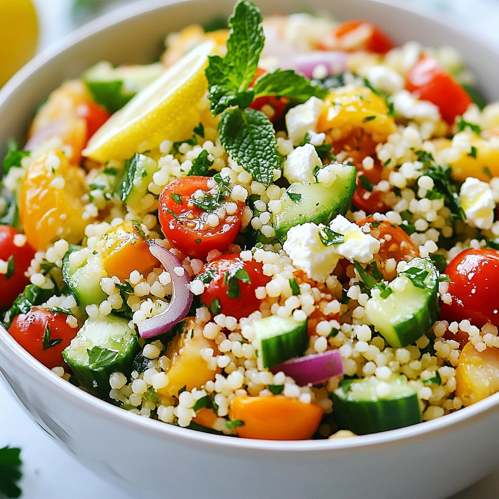 Lemon Herb Couscous Salad Refreshing and Simple Delight