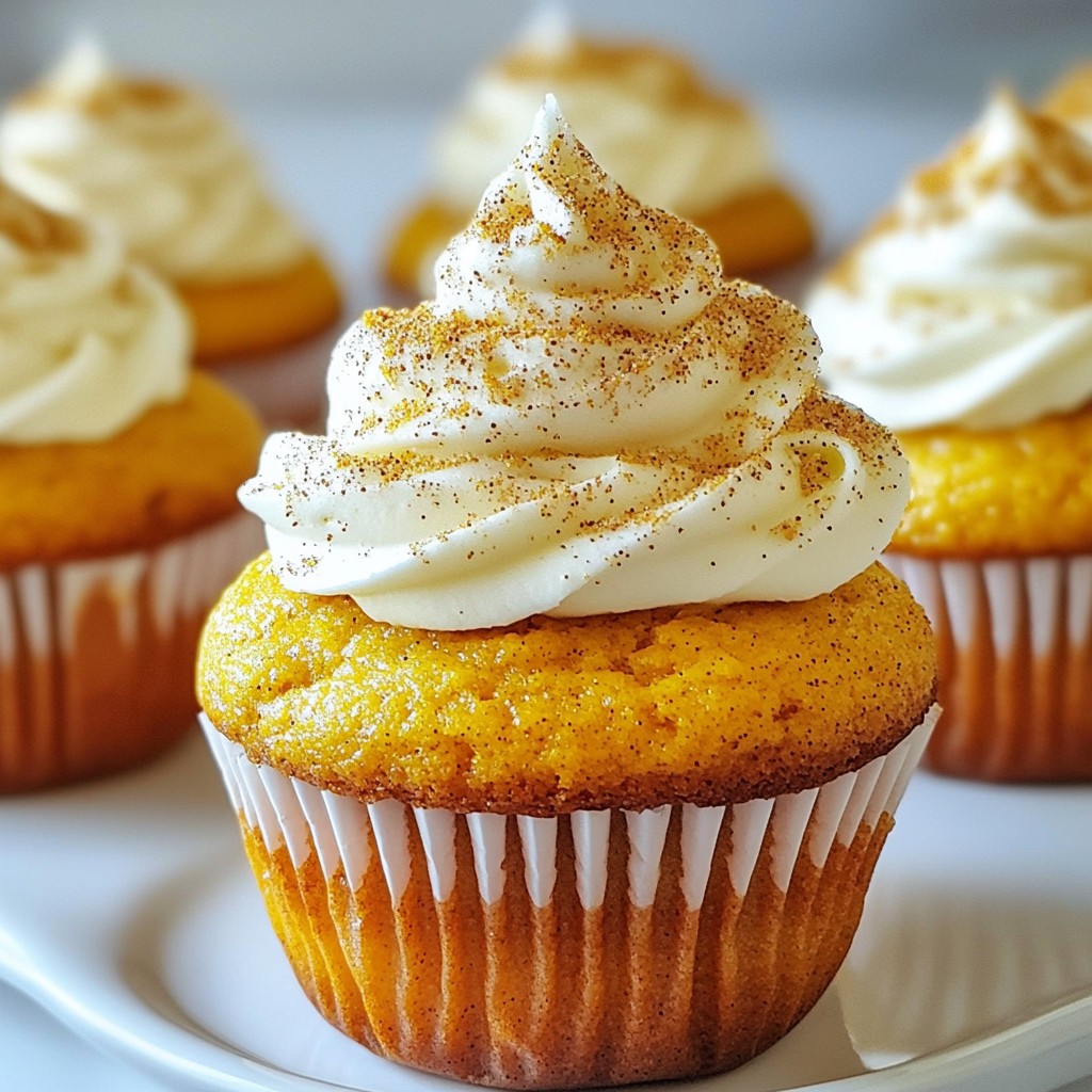 Pumpkin Spice Latte Cupcakes Delightful Fall Treat