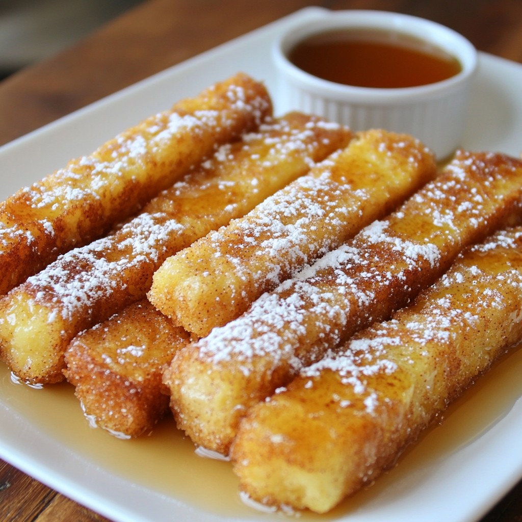 Cinnamon Roll French Toast Sticks Irresistible Treat