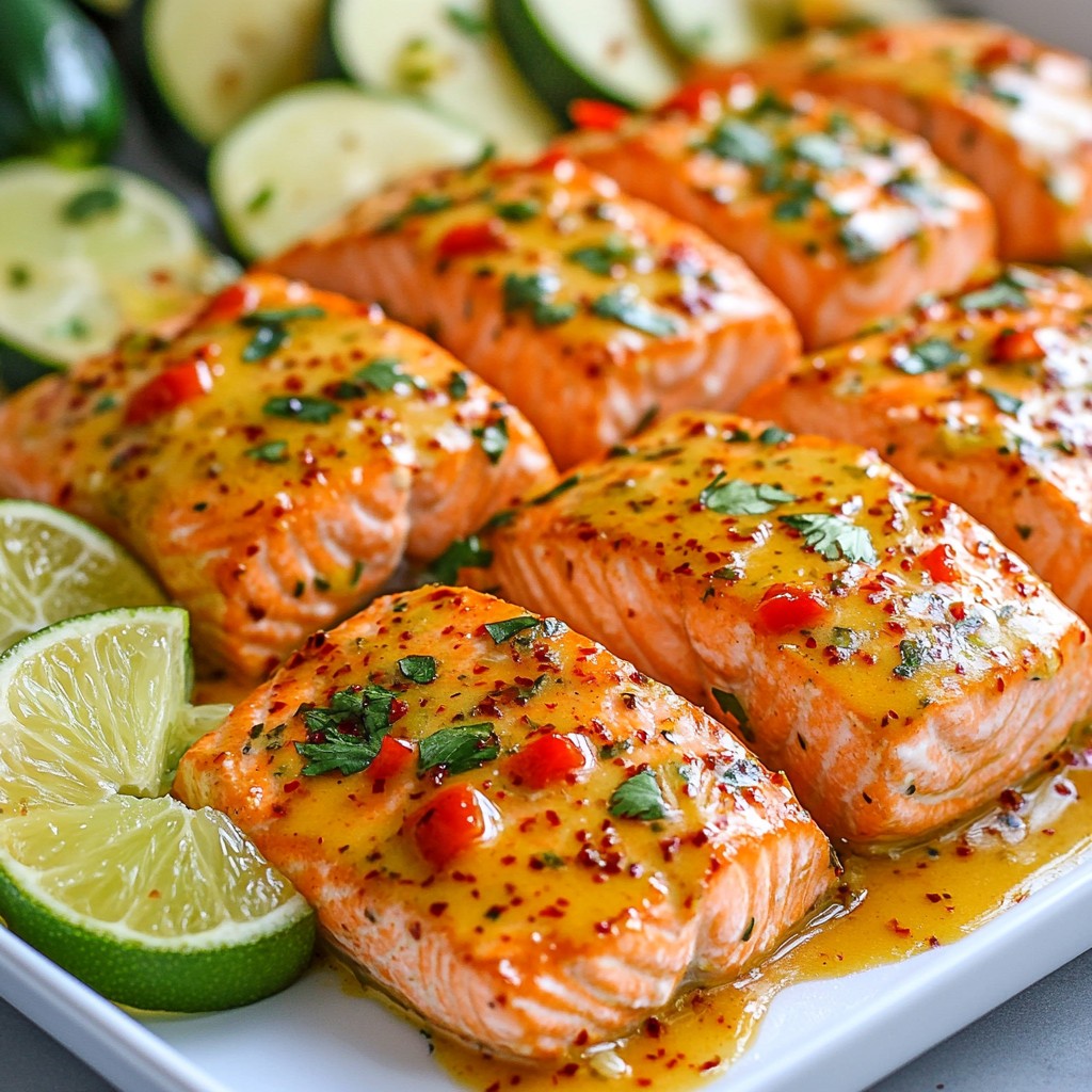 Zesty Sheet Pan Chili Lime Salmon and Zucchini Delight
