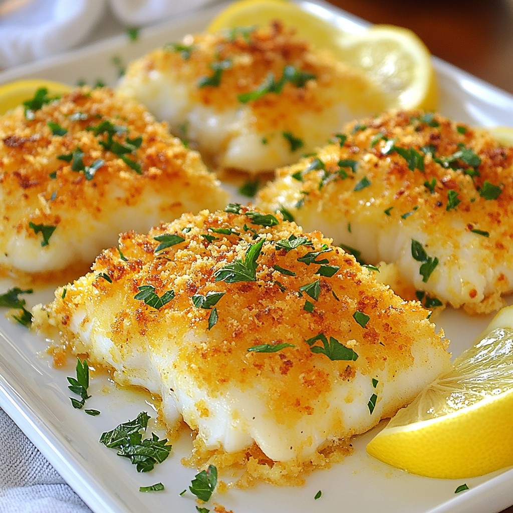 Baked Parmesan Crusted Cod Tasty and Simple Dish