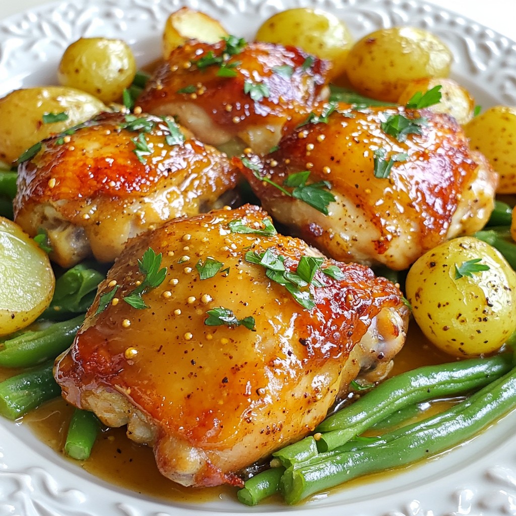 Savory One-Pan Honey Mustard Chicken Delight