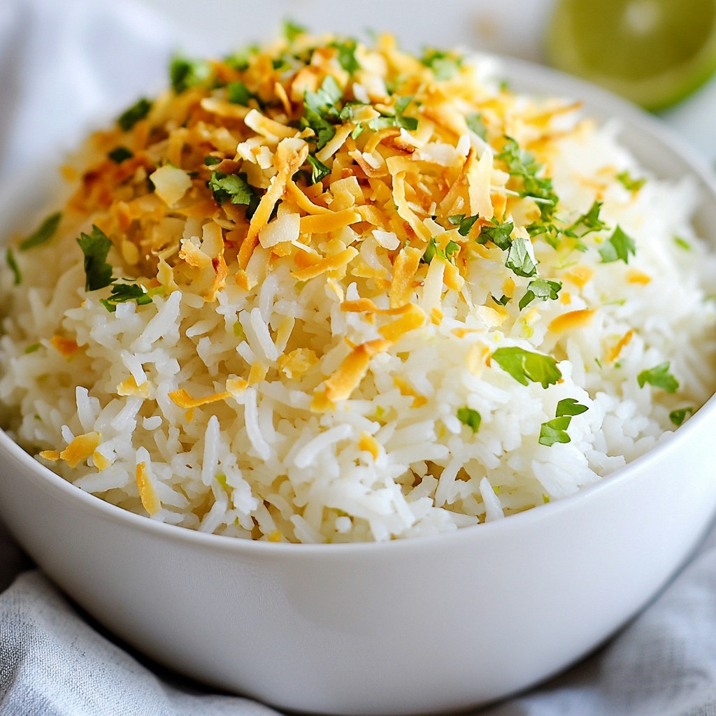Coconut Lime Rice Rich and Flavorful Side Dish