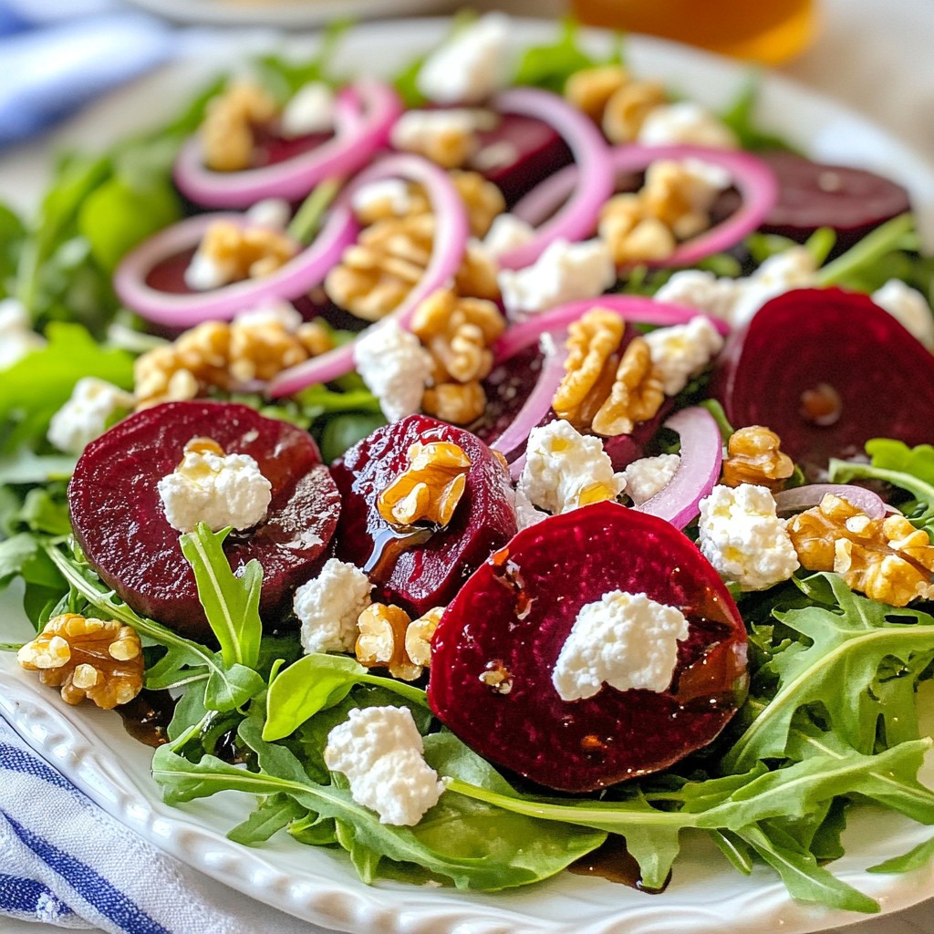 Roasted Beet Goat Cheese Salad Colorful and Nutritious