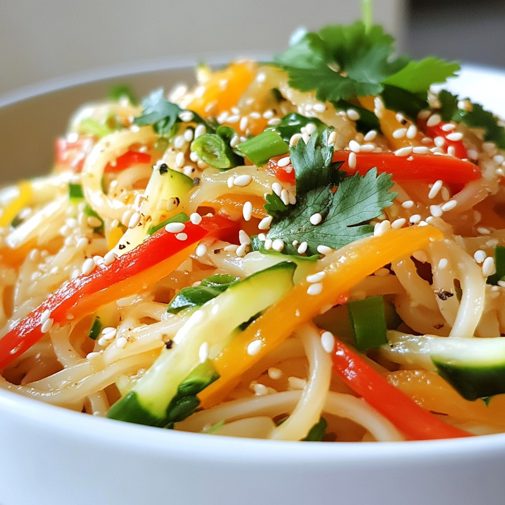 Savory Sesame Ginger Noodle Salad Quick and Easy Recipe