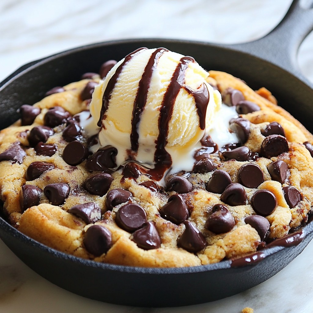 Chocolate Chip Cookie Skillet Delightful Dessert Recipe