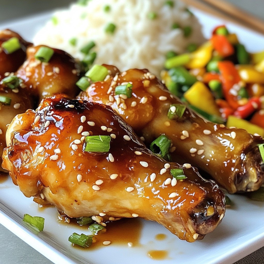 Honey Garlic Chicken Drumsticks Flavorful and Easy Recipe