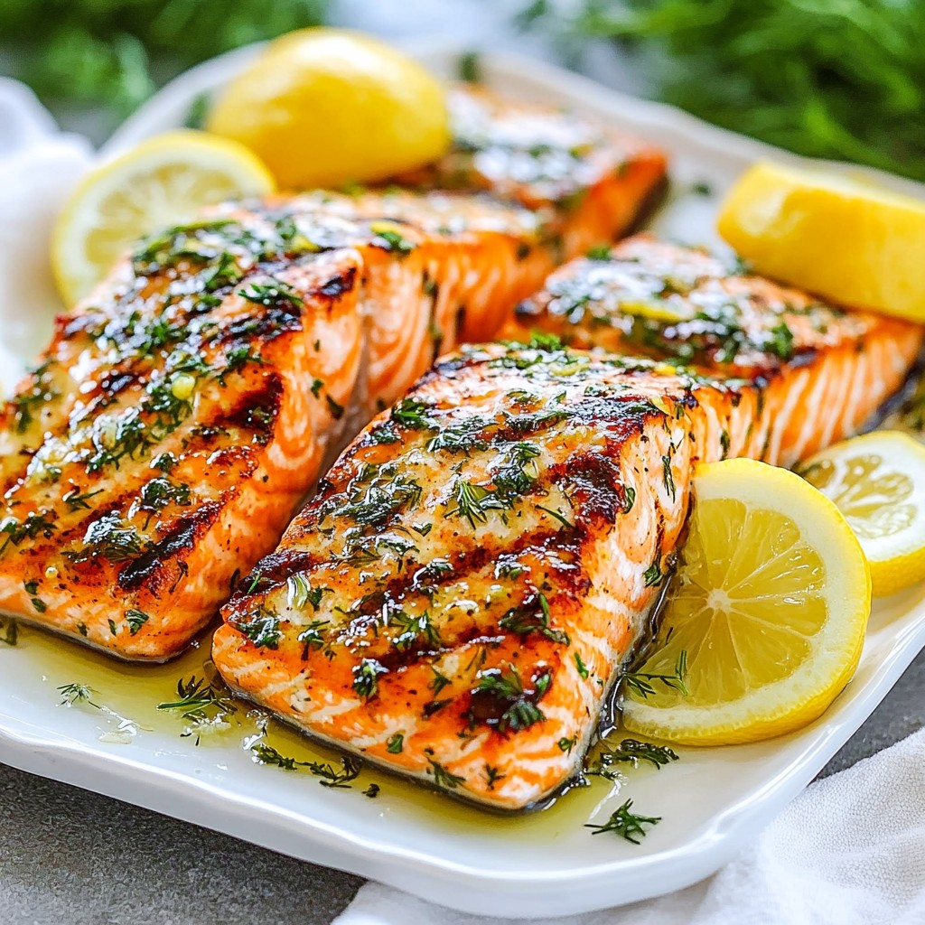 Lemon Herb Grilled Salmon Flavorful and Simple Dish