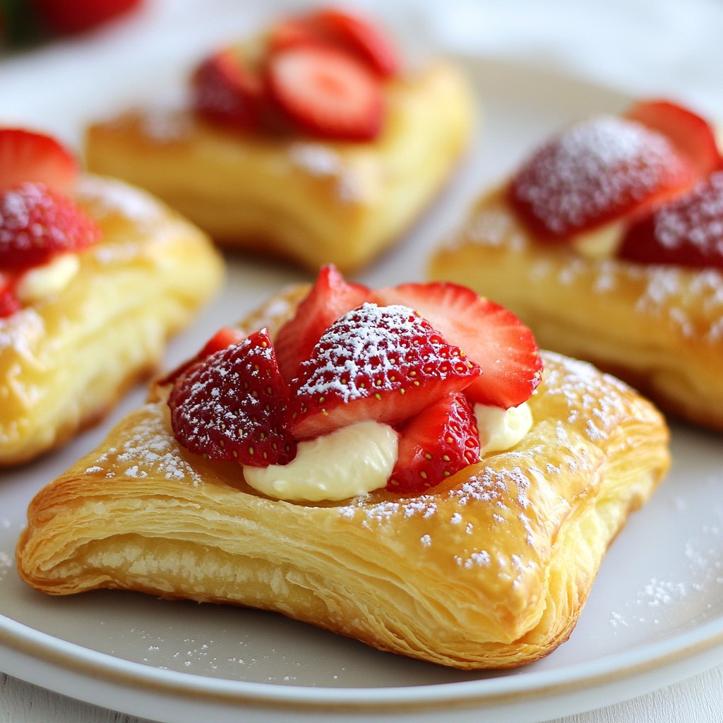 Strawberry Cream Cheese Danishes Easy and Delicious Bake