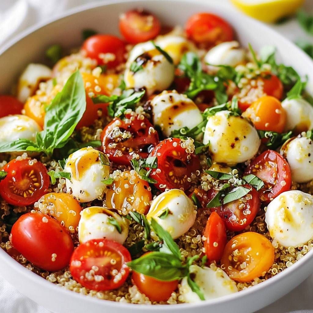 Caprese Quinoa Salad Fresh and Flavorful Delight