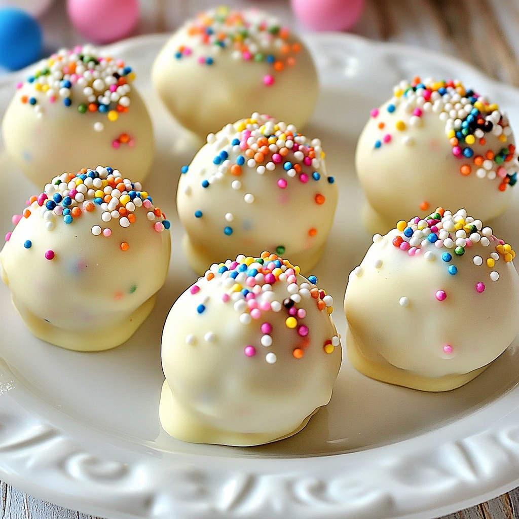 No Bake Birthday Cake Truffles Delicious and Fun Treat