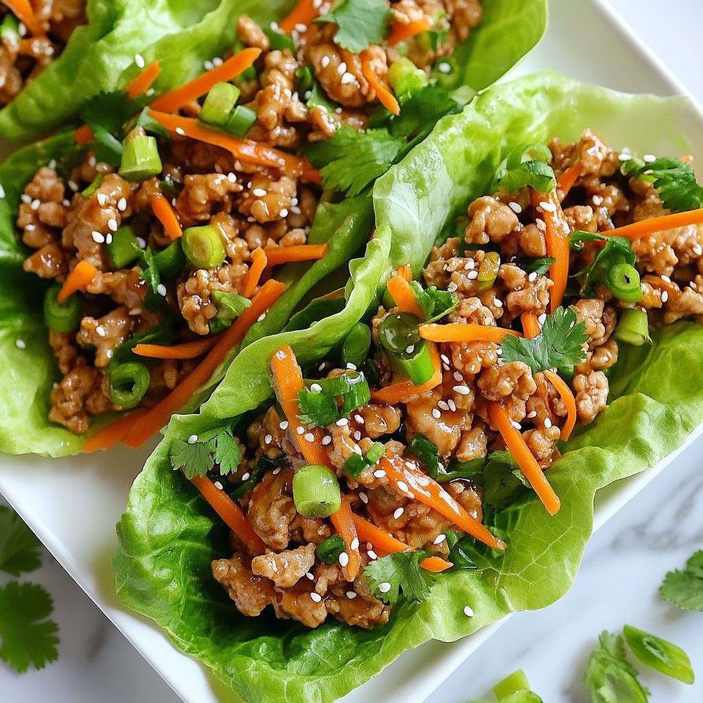 Teriyaki Chicken Lettuce Wraps Easy and Tasty Recipe