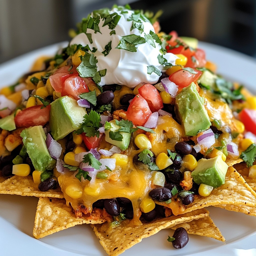 Loaded Veggie Nachos Tasty and Simple Snack Idea