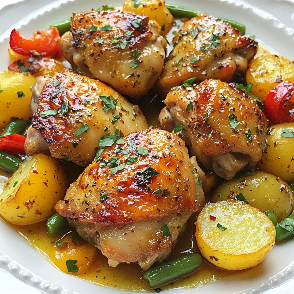 Lemon Sheet Pan Roasted Herb Chicken Flavor Boost