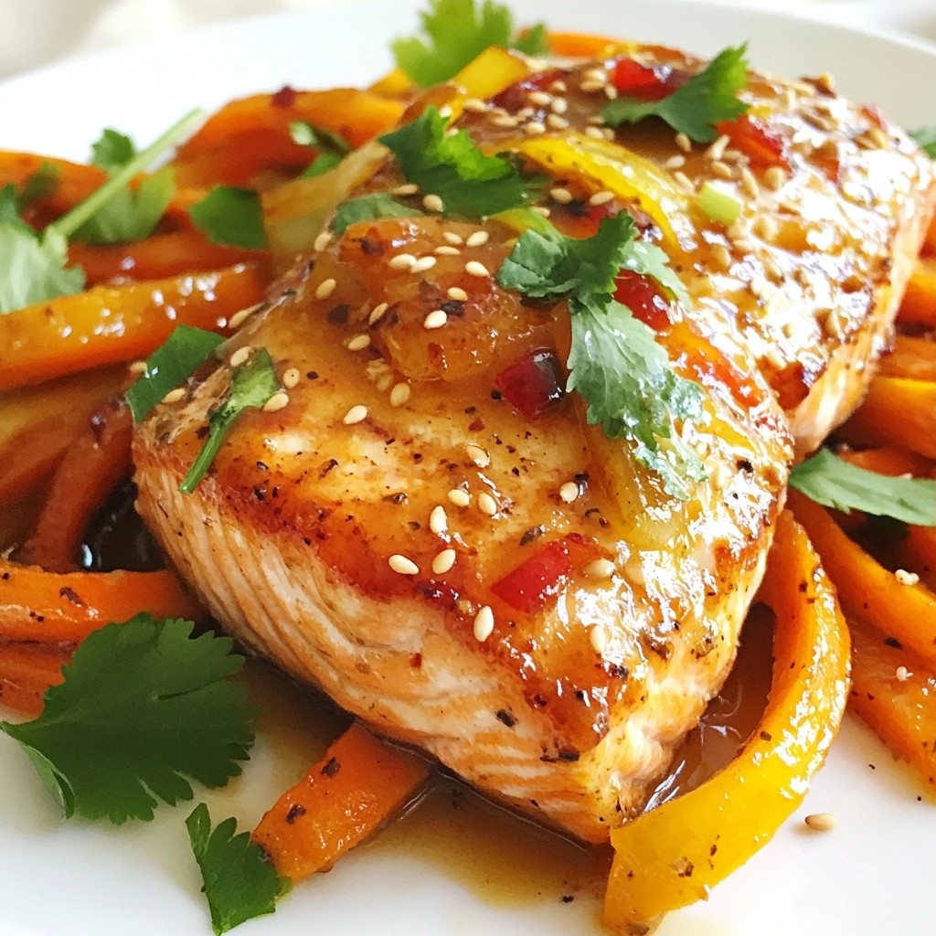 Flavorful Sheet Pan Honey Ginger Salmon and Carrots