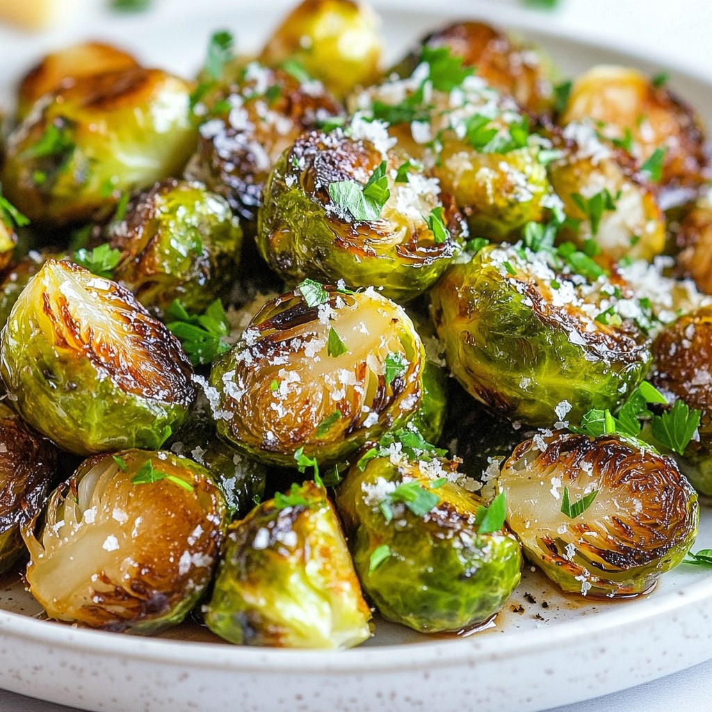Crispy Sheet Pan Balsamic Glazed Brussels Sprouts Recipe