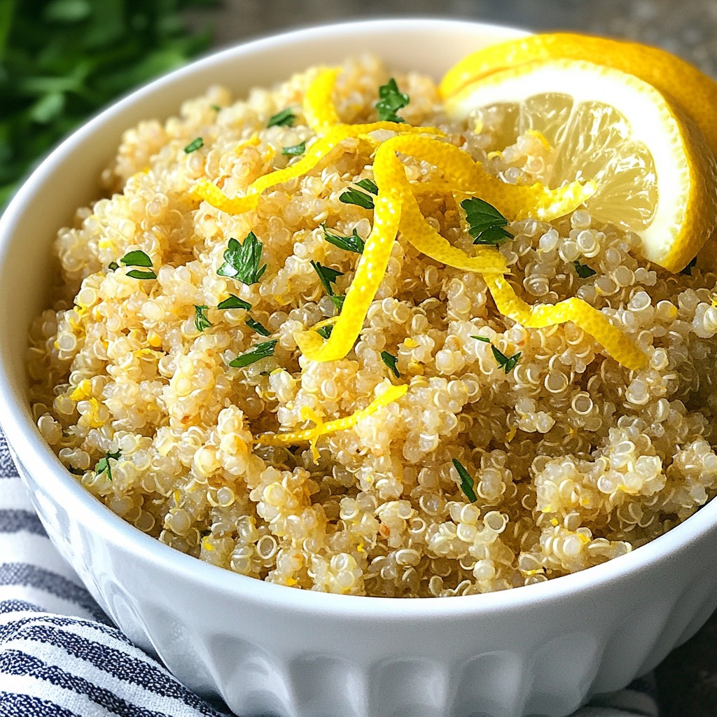 Instant Pot Lemon Garlic Quinoa Delightful Dish