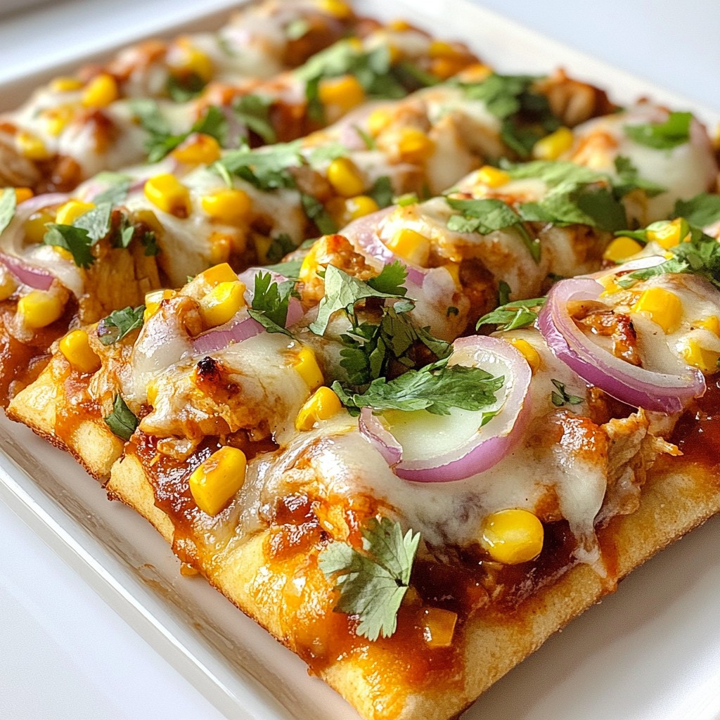 BBQ Chicken Flatbread Pizza Flavorful Meal Idea
