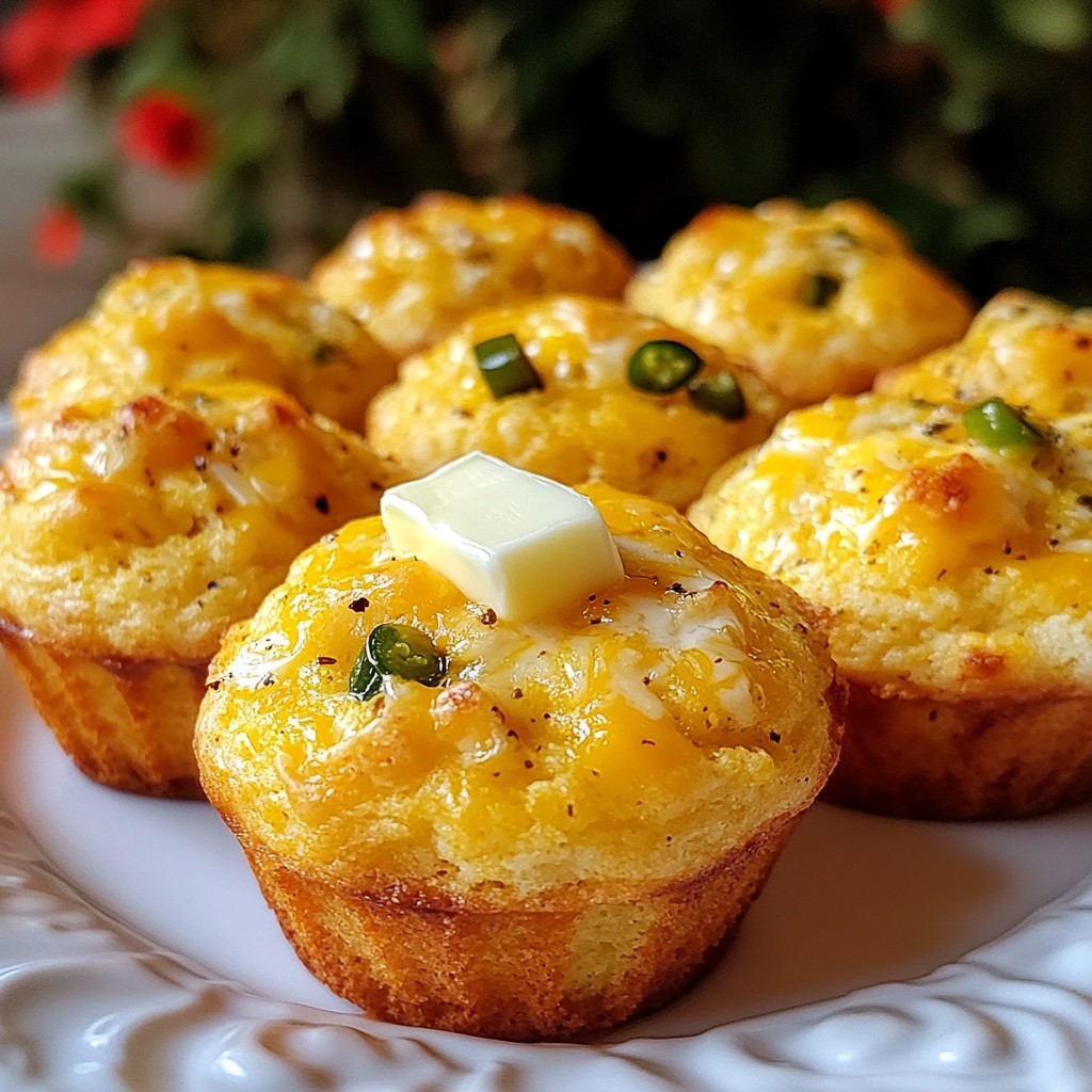 Cheesy Jalapeño Cornbread Muffins Irresistible Treat
