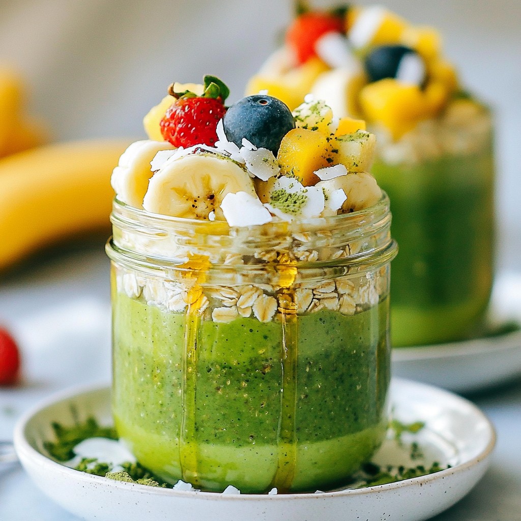 Matcha Latte Overnight Oats Tasty and Simple Recipe