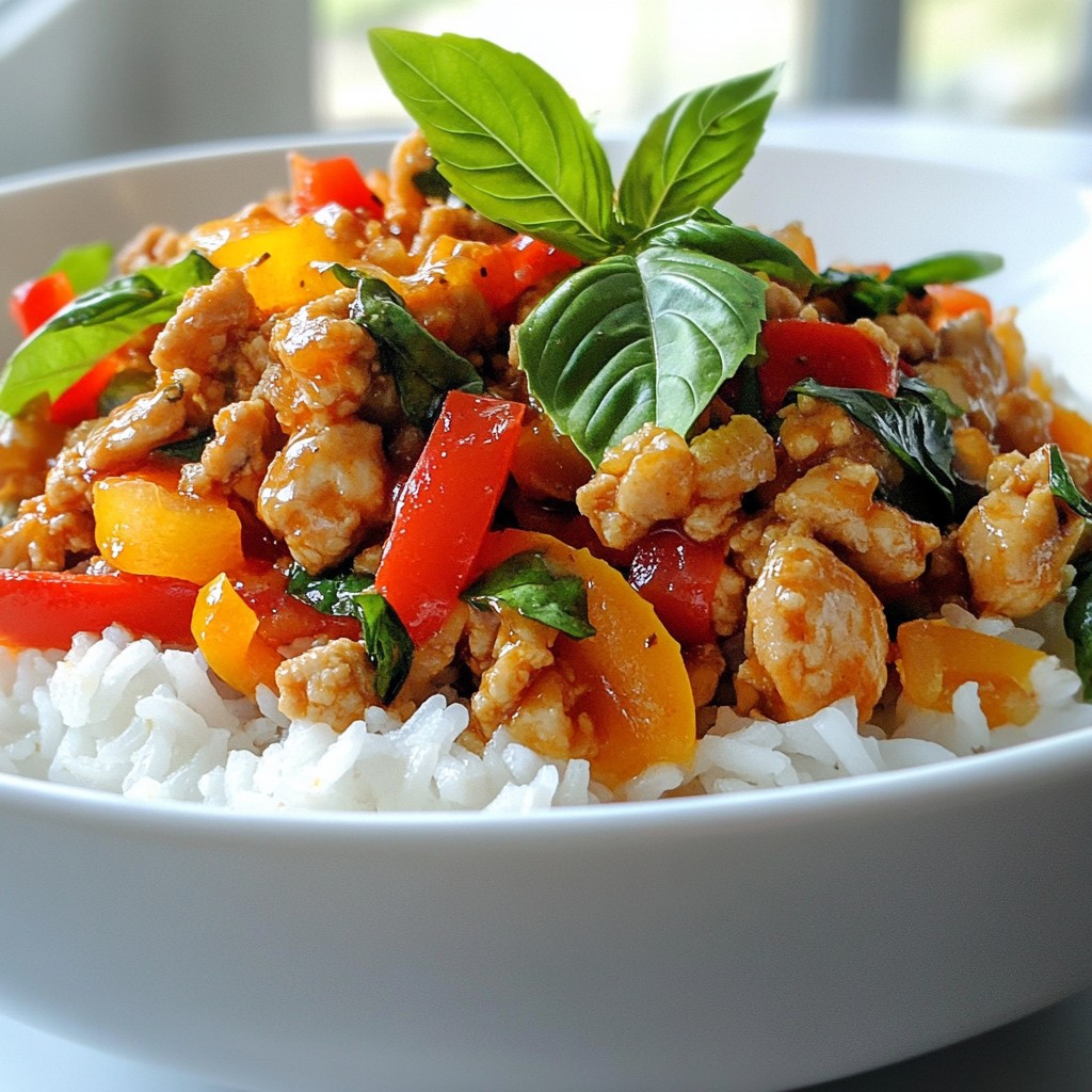 Spicy Thai Basil Chicken Flavorful and Easy Recipe