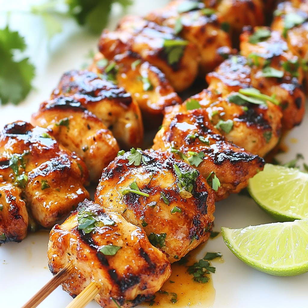 Chili Lime Chicken Skewers Flavorful Grilled Delight