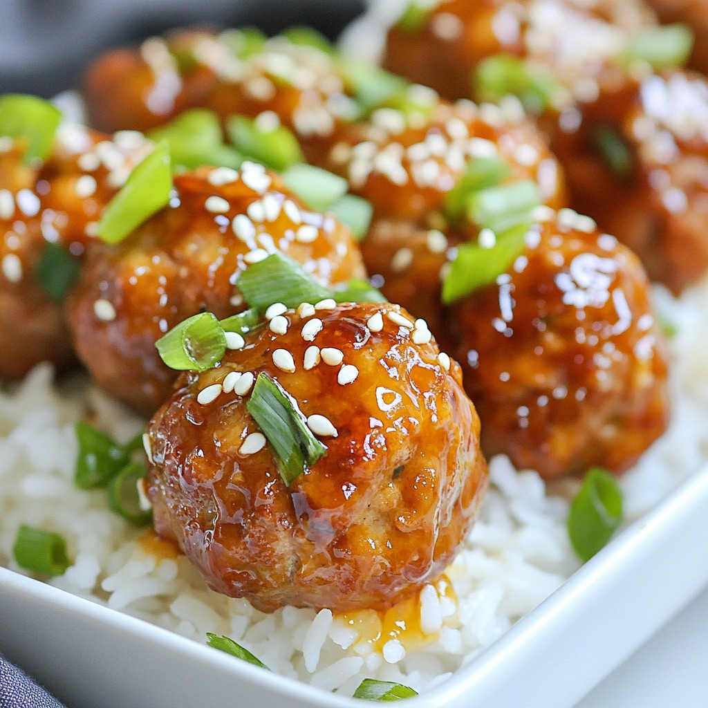 Honey Garlic Turkey Meatballs Simple and Tasty Recipe