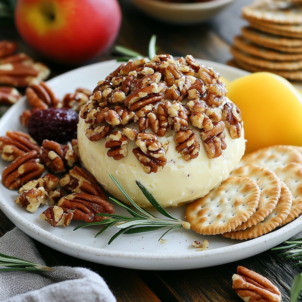 Pecan Praline Cheese Ball Tasty Party Favorite Treat