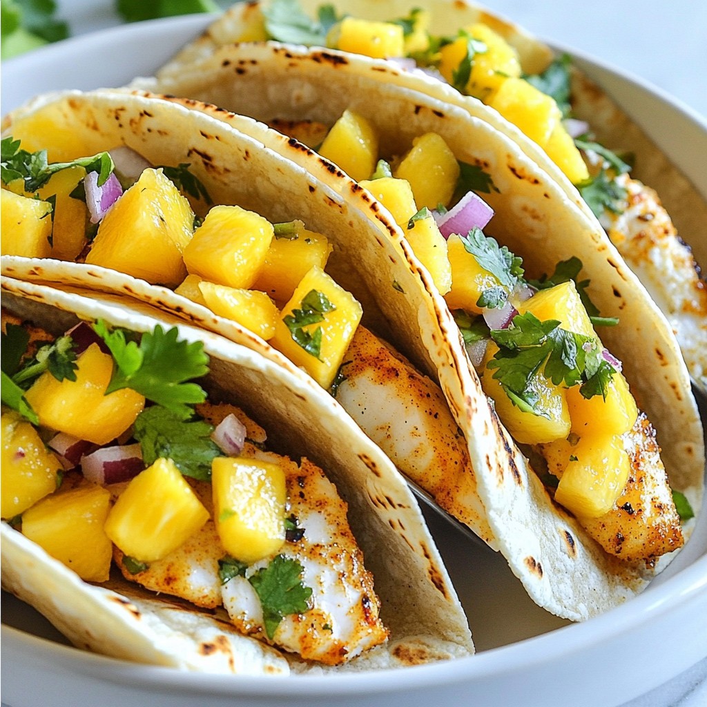 Mango Pineapple Salsa Fish Tacos Fresh and Zesty Meal