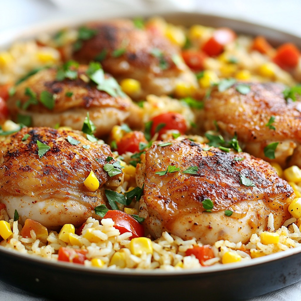 Spicy One-Pan Cajun Chicken and Rice Delight